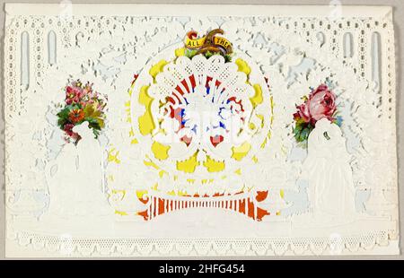 All for Thee (valentine), 1850/59. Stockfoto