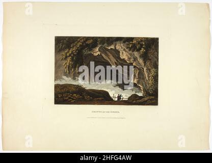 Grotte der Sirenen, Platte dreißig aus den Ruinen von Rom, veröffentlicht am 1. Februar 1798. Stockfoto