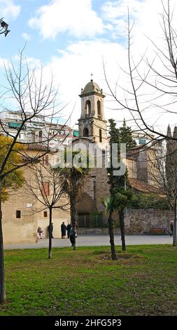 Kirche Sant Martí de Provenzals, Barcelona, Katalonien, Spanien, Europa Stockfoto