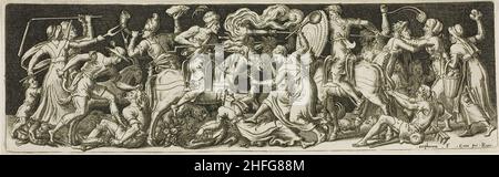 Groteske Schlacht, aus Kämpfen und Triumsen, 1561/72. Stockfoto