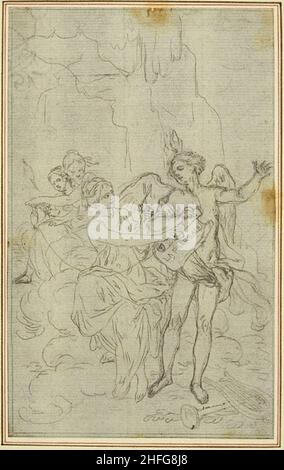 Studie: Vignette-Frontispiz für Lucains "La Pharsale", c. 1766. Stockfoto