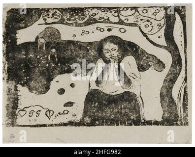 Human Miseries, from the Suite of Late Wood-Block Prints, 1898/99. Stockfoto