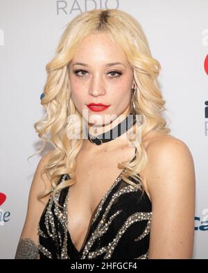 15. Januar 2022, Inglewood, Caliofrnia, USA: Michelle Joy besucht iHeartRadio Alter EGO präsentiert von Capital One. (Bild: © Billy Bennight/ZUMA Press Wire) Stockfoto