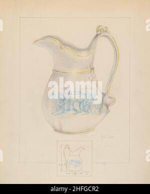 Cream Pitcher, c. 1936. Stockfoto