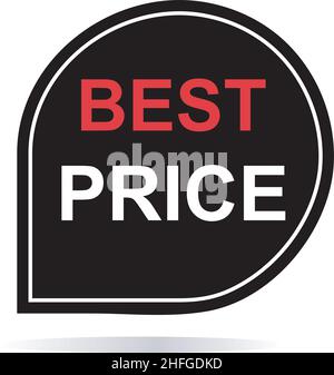 Bester Preisschild-Vektor Stock Vektor