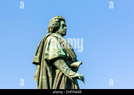 Der Beethoven Denkmal auf dem Münsterplatz in Bonn, Deutschland Stockfoto