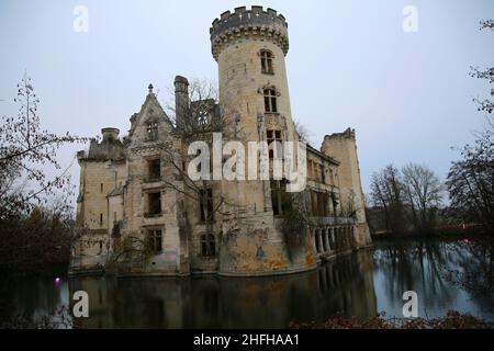 Chateau de la Mothe Chandeniers Stockfoto