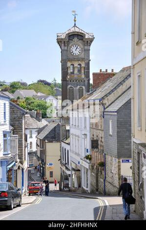 Pike Street, Liskeard, Cornwall, England, Vereinigtes Königreich Stockfoto