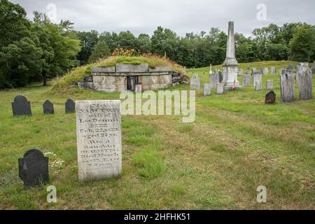 Der Center Cemetery in New Salem, Massachusetts Stockfoto