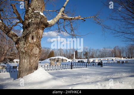 Der Center Cemetery in New Salem, Massachusetts Stockfoto