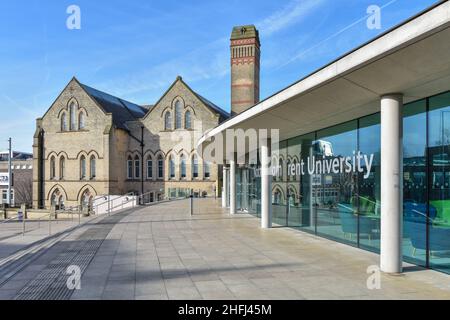 Die Nottingham Trent University (NTU) ist eine der beliebtesten Universitäten im Vereinigten Königreich und liegt im Herzen der Stadt Nottingham in den East Midlands. Stockfoto