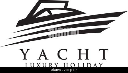 Yacht Logo Symbol Design Inspiration Vektor Vorlage Stock Vektor