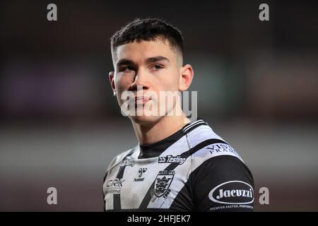 Bradford, Großbritannien. 16th Januar 2022. Zach Jebson von Hull FC nach dem Spiel in Bradford, Vereinigtes Königreich am 1/16/2022. (Foto von James Heaton/News Images/Sipa USA) Quelle: SIPA USA/Alamy Live News Stockfoto