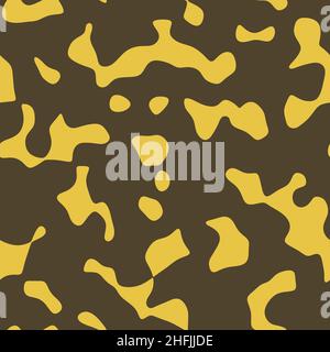 Nahtloser abstrakter Non-Print, der an ein fremdartig gefärbtes Oberflächenmuster für Tierhaut erinnert. Stockfoto