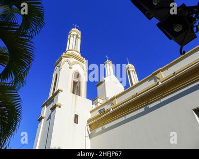 Tegucigalpa ist die Hauptstadt von Honduras. Es liegt in einem zentralen Tal, umgeben von Bergen, und ist für seine spanische Kolonialarchitektur bekannt. Stockfoto