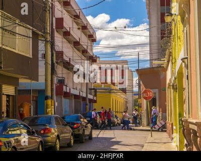 Tegucigalpa ist die Hauptstadt von Honduras. Es liegt in einem zentralen Tal, umgeben von Bergen, und ist für seine spanische Kolonialarchitektur bekannt. Stockfoto