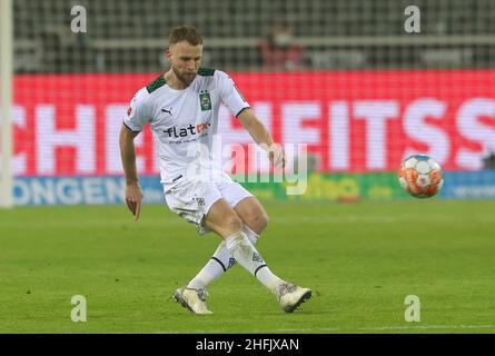 Munichgladbach, Deutschland. 15th Jan, 2022. firo : 01/15/2022, Fuvuball, 1.Bundesliga, Saison 2021/2022, Gladbach, Borussia MV?nchengladbach - Bayer 04 Leverkusen Marvin FRIEDRICH, Gladbach, Single Action Credit: dpa/Alamy Live News Stockfoto