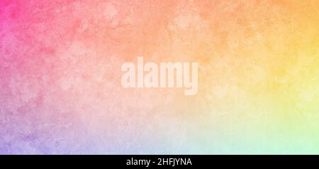 Bunte bunte bunte Solid Wall Vibes bunte Farben mit Sandy Brown Farben Textur Hintergrundtapete Melierte Grunge Konzept für Werbung, für Produkt Pre Stockfoto