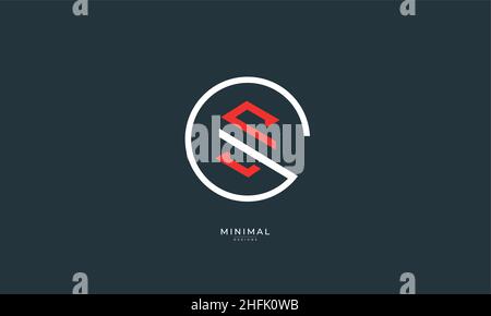 Buchstabensymbol GS oder SG Stock Vektor