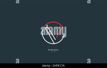 Buchstabensymbol Logo EV oder VE Stock Vektor