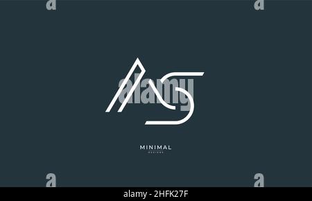 Buchstabensymbol als oder SA Stock Vektor