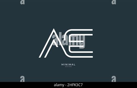 Buchstabensymbol Logo AE Stock Vektor