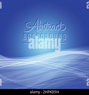 Blauer abstrakter Hintergrund. Vektor und Illustration. Stock Vektor