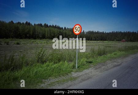 Geschwindigkeitsbegrenzung Stockfoto