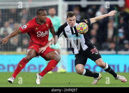 SAMIR, CHRIS WOOD, NEWCASTLE UNITED FC V WATFORD FC, 2022 Stockfoto