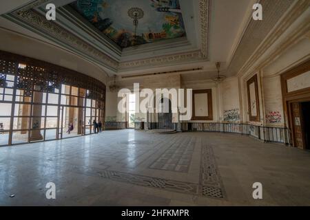 Verlassene Palast von Saddam Hussein in Babylon, Irak Stockfoto