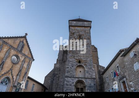 Kathedrale unserer Lieben Frau von Saint Bertrand de Comminges in Haute Garonne, Oskitanien, Frankreich Stockfoto