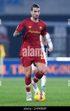 Rom, Italien. 16th Januar 2022. Sergio Oliveira von AS Roma während des Serie-A-Spiels zwischen Roma und Cagliari im Stadio Olimpico, Rom, Italien, am 16. Januar 2022. Kredit: Giuseppe Maffia/Alamy Live Nachrichten Stockfoto