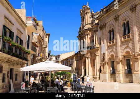 Scicli, Sizilien, Italien Stockfoto