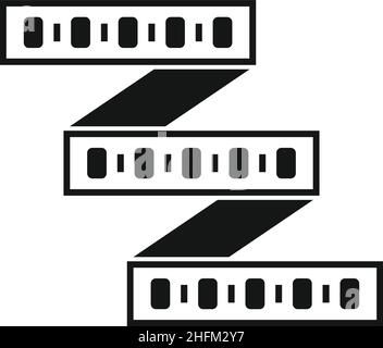 LED-Band Symbol einfacher Vektor. Lichtband. Diodenstreifen Stock Vektor