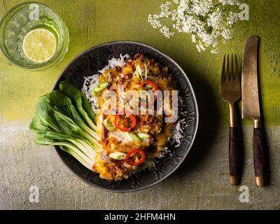 Katsu Curry Huhn Stockfoto