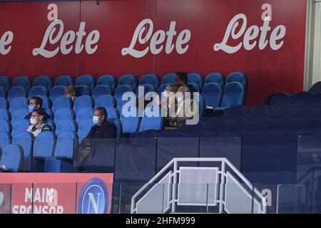 Cafaro/LaPresse 13. Juni 2020 Neapel, Italien Sportfußball Napoli vs Inter - Italienischer Pokal, Halbfinale 2. Etappe - San Paolo Stadion. Im Bild: Aurelio De Laurentiis, Präsident des SSC Napoli. Stockfoto