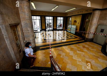 Claudio Furlan - LaPresse 15 June 2020 Milano (Italien) News Vorbereitungen für die Abitur bei Liceo Parini während des Coronavirus-Notfalls Stockfoto