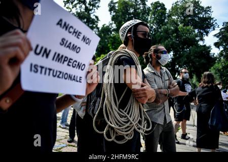 Claudio Furlan - LaPresse 15 June 2020 Milano (Italien) News Kino nach einem Coronavirus-Notfall wieder geöffnet auf dem Foto: Das Kino Beltrade Stockfoto