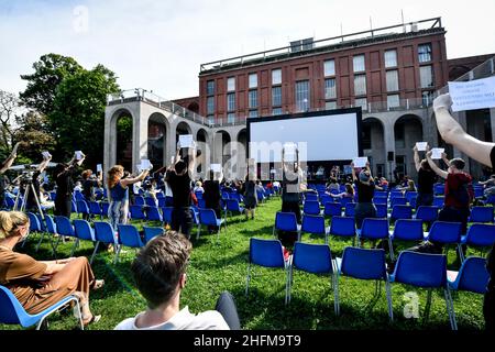 Claudio Furlan - LaPresse 15 June 2020 Milano (Italien) News Kino nach einem Coronavirus-Notfall wieder geöffnet auf dem Foto: Das Kino Beltrade Stockfoto