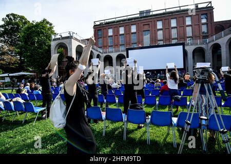 Claudio Furlan - LaPresse 15 June 2020 Milano (Italien) News Kino nach einem Coronavirus-Notfall wieder geöffnet auf dem Foto: Das Kino Beltrade Stockfoto