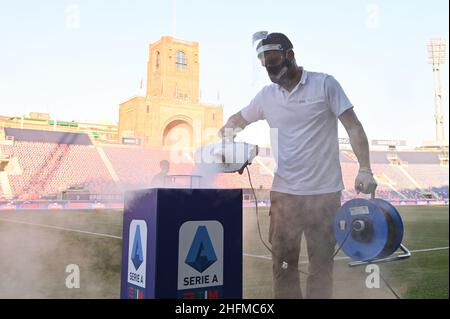 Massimo Paolone/LaPresse 22. Juni 2020 Bologna, Italien Sportfußball Bologna vs Juventus - Italienische Fußballmeisterschaft League A Tim 2019/2020 - stadio Renato Dall'Ara Stadion im Bild: Sanitär vor Ort Stockfoto