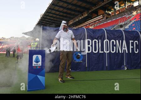 Massimo Paolone/LaPresse 22. Juni 2020 Bologna, Italien Sportfußball Bologna vs Juventus - Italienische Fußballmeisterschaft League A Tim 2019/2020 - stadio Renato Dall'Ara Stadion im Bild: Sanitär vor Ort Stockfoto