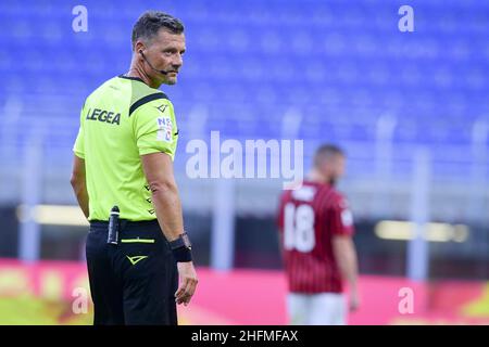 Fabio Rossi/AS Roma/LaPresse 28/06/2020 Mailand (Italien) Sport Soccer Milan-Roma Italienische Fußball-Meisterschaft Liga Serie A Tim 2019/2020 - San Siro Stadion im Bild: Giacomelli Stockfoto