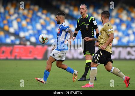 Cafaro/LaPresse 28. Juni 2020 Neapel, Italien Sportfußball Napoli vs Spal - Italienische Fußballmeisterschaft League A Tim 2019/2020 - San Paolo Stadion. Im Bild: Lorenzo Insigne (SSC Napoli) Stockfoto