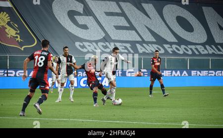 LaPresse - Tano Pecoraro 30. Juni 2020 Stadt Genua - (Italien) Sport Soccer Genua vs Juventus Italienische Fußballmeisterschaft Liga A Tim 2019/2020 - "Luigi Ferraris" Stadion im Bild: Federico Bernardeschi Stockfoto