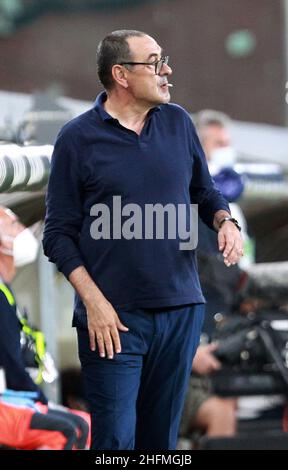 LaPresse - Tano Pecoraro 30 Juni 2020 Stadt Genua - (Italien) Sport Soccer Genua vs Juventus Italienische Fußball-Meisterschaft Liga A Tim 2019/2020 - "Luigi Ferraris" Stadion im Bild: sarri maurizio Stockfoto