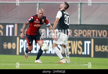 LaPresse - Tano Pecoraro 30 Juni 2020 Stadt Genua - (Italien) Sport Soccer Genua vs Juventus Italienische Fußballmeisterschaft Liga A Tim 2019/2020 - "Luigi Ferraris" Stadion im Bild: sturaro stefano Stockfoto