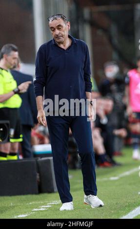 LaPresse - Tano Pecoraro 30 Juni 2020 Stadt Genua - (Italien) Sport Soccer Genua vs Juventus Italienische Fußball-Meisterschaft Liga A Tim 2019/2020 - "Luigi Ferraris" Stadion im Bild: sarri maurizio Stockfoto