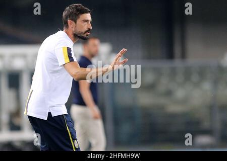 LaPresse -Garbuio Paola Juli 01 ,2020 Verona- (Italien) Sport Soccer Hellas Verona vs Parma Italienische Fußball-Meisterschaft Liga A Tim 2019/2020 - Bentegodi Stadium in der Abb.: matteo paro(2&#XB0;Mister) Stockfoto