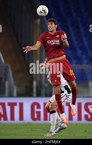 Alfredo Falcone - LaPresse 02/07/2020 Roma (Italien) Sport Soccer Roma - Udinese Italian Football Championship League A Tim 2019 2020 - Olimpico Stadium of Roma im Bild:federico fazio Stockfoto